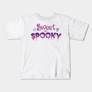 Sweet but Spooky - Pink - Purple Kids T-Shirt